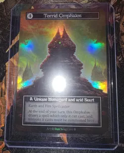 Torrid Omphalos Unique FOIL Card Sorcery Contested Realm Gothic NM+ - Image 1