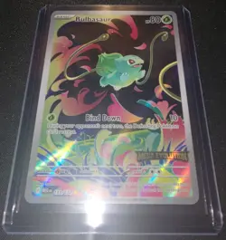 Pokemon Card Bulbasaur 133/132 Mega Evolution Stamped Promo Packed Fresh NM+ - Image 1