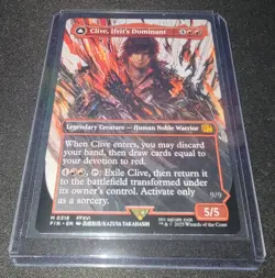 Clive, Ifrit's Dominant Borderless 0318 NM+ Final Fantasy Magic the Gathering - Image 1