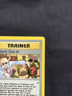 Pokemon Cards: Gym Heroes 1st Edition Rare: Blaine's Quiz #1 97/132 - Image 3