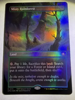 Misty Rainforest Borderless Foil Special Guest Card #0111 MTG - Image 2