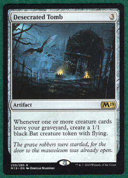 Desecrated Tomb - Core Set 2019 M19 #230 - Magic: The Gathering MTG Card - Image 1