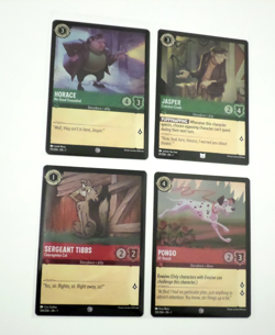 Disney Lorcana The First Chapter Cold Foil Lot of 4 Cards - Image 1