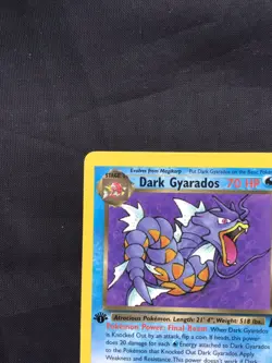 Pokemon Cards: Team Rocket 1st Edition Rare: Dark Gyarados 25/82 - Image 2