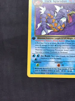 Pokemon Cards: Team Rocket 1st Edition Rare: Dark Gyarados 25/82 - Image 5