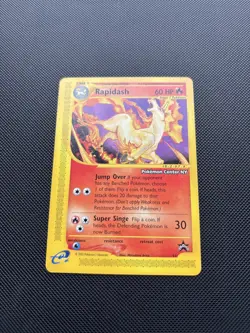 Pokemon Card Black Star Promo Rapidash 51 Pokemon Center NY Stamp E Series WOTC - Image 2