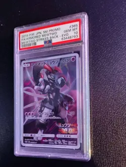 PSA 10 Pokemon Card Armored Mewtwo Promo 365/SM-P Japanese 2019 - Image 3