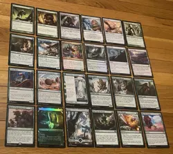 Green MTG Cards Lot Rare, Foil, Uncommon, And More Magic The Gathering Cards! - Image 1