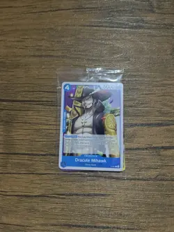 One Piece 2 Cards Dracule Mihawk P-081 Luffy Non-Foil Promo Sealed - Image 1