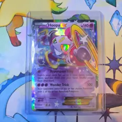 Hoopa EX XY85 Ultra Rare Black Star Promo Pokemon Card LP - Image 1