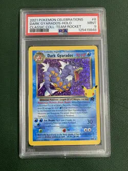 PSA 9 Dark Gyarados Pokemon TCG Celebrations Classic Collection Holo Graded Card - Image 1
