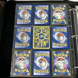 Pokemon Vintage Cards (METAL CUSTOM MEW) Binder Pages Lot - Image 2