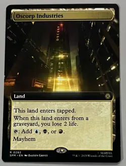 MTG Marvel’s Spider-Man Oscorp Industries Land RARE REGULAR #0282 - Image 1