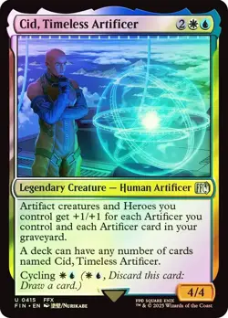 Cid, Timeless Artificer 0415 - FINAL FANTASY #415 MTG FOIL - Image 1