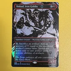Slobad, Iron Goblin | Showcase | Step-and-Compleat Foil | R | 448 | ONE | MTG - Image 1