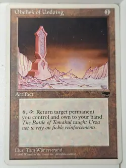 Obelisk of Undoing - Chronicles - Magic the Gathering MTG Nice! - Image 1