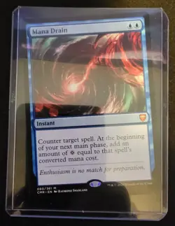 Mana Drain Commander Legends Packed Fresh in Hard Sleeve NM+ Condition! - Image 1