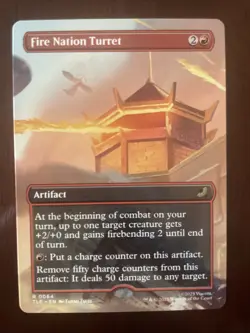 Fire Nation Turret (Borderless) Regular: Avatar ATLA Eternal-Legal MTG (NM) - Image 1