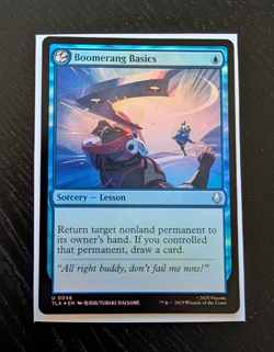 BOOMERANG BASICS Foil Uncommon Avatar: The Last Airbender Near Mint MTG - Image 1