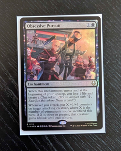 OBSESSIVE PURSUIT Rare Prerelease Foil Avatar: The Last Airbender Near Mint MTG - Image 1