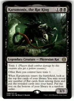Karumonix, the Rat King R Promo Pack: Phyrexia: All Will Be One 98 NM - Image 1