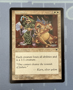 Humility - Tempest - Magic The Gathering Vintage 1997 WOTC - Image 1