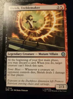 Shriek, Treblemaker 0144 Uncommon Spider-Man Magic: The Gathering - Image 1