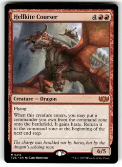 Hellkite Courser #218 (NM) Tarkir Dragonstorm TDC Magic MTG - Image 1