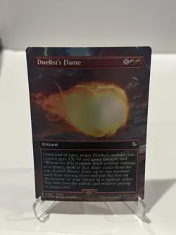 Duelist's Flame Borderless Foil - Commander: Final Fantasy MTG - Image 1
