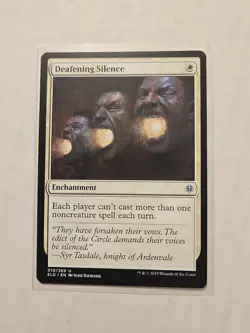 Deafening Silence - Throne of Eldraine - LP - Uncommon - Enchantment - MTG - Image 1