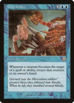 1 x Cowardice - Mercadian Masques - LP - MTG - EOF - Image 1