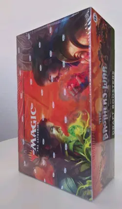 MTG Brothers War Draft Booster Box Sealed, English Edition - Image 1