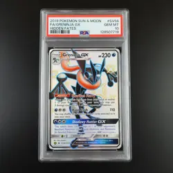 PSA 10 Greninja GX SV56/SV94 Pokemon Hidden Fates Full Art Holo Card - Image 1
