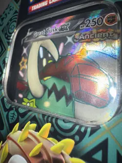 Pokemon Paldean Fates 4 Pack Tin Lot of 2 - Shiny Charizard EX & Iron Treads EX - Image 5