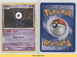 Unown (Y) Pokemon Diamond & Pearl Legends Awakened #81 2008 READ 2f4 - Image 3