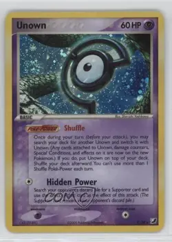 Unown Holo Pokemon EX Unseen Forces Inserts #C 2005 - Image 1