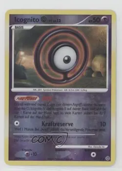Unown O German Reverse Foil Pokemon Diamond & Pearl Secret Wonders #70 2007 - Image 1