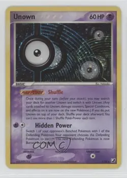 Unown Holo Pokemon EX Unseen Forces Inserts #I 2005 - Image 1