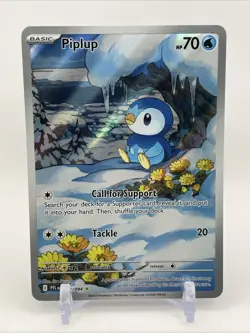 Pokemon TCG - Piplup Illustration Rare - Phantasmal Flames 98/94 NM - Image 1