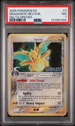 Pokemon Dragonite Delta Species Stamped Holo Rare Psa 7 Eng #3 - Image 1