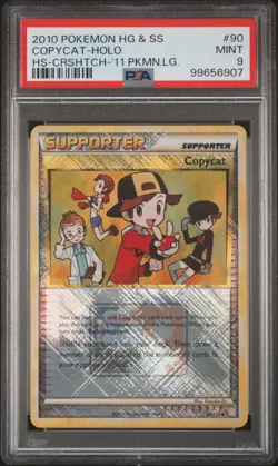 2010 Copycat #90 Pokemon League Crosshatch Holo Promo PSA 9 MINT 99656907 - Image 1