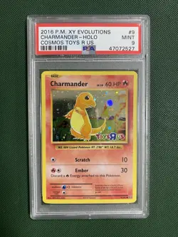 2016 Pokemon TCG XY Charmander Holo Evo Cosmos Toys R Us PSA 9 - Image 1
