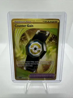 Counter Gain NM GOLD 249/191 Surging Sparks Pokemon TCG Holo - Image 1
