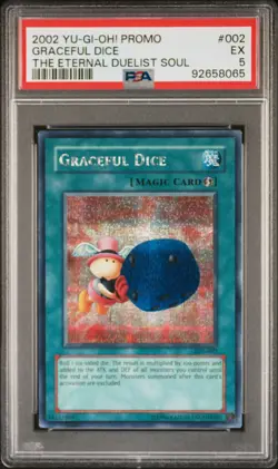 2002 Yu-Gi-Oh! Promo The Eternal Duelist Soul Graceful Dice EDS-002 PSA 5 - Image 1