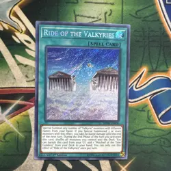 Yugioh! Ride of the Valkyries SHVA-EN006 Secret Rare 1st Edition NM - Image 1