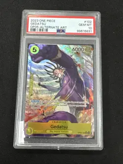 2023 One Piece OP05 Gedatsu OP05-102 Alternate Art English PSA 10 Gem Mint - Image 1