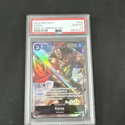 2023 One Piece Kingdoms Of Intrigue OP04-082 Kyros Alt Art PSA 10 Gem Mint - Image 1