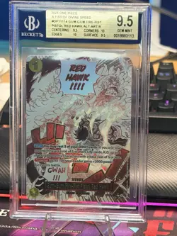 One Piece TCG Gum-Gum Fire-Fist Pistol OP11-114 Alt Art Manga Event BGS 9.5 - Image 1