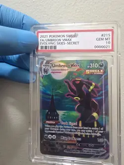 UMBREON VMAX 215/203 PSA 10 EVOLVING SKIES ALTERNATE ART POKEMON CARD ENGLISH - Image 1