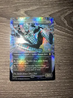 Spectacular Spider-Man 0237 Borderless Textured Foil Marvel MTG NM Magic Card - Image 2